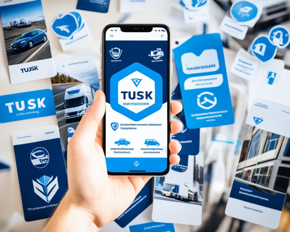 how do I contact Tusk by phone - smartphone